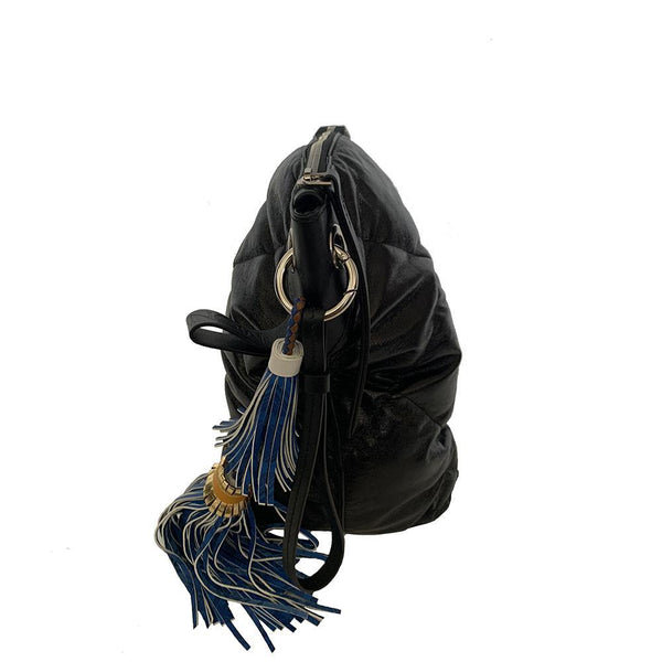 Moncler Genius 1952 Women's Leather Twisted Pouch Bag Black - Year Zero LA
