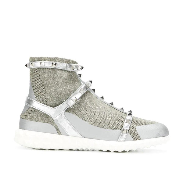 Valentino Garavani Women's Rockstud Bodytech Knit Sneakers