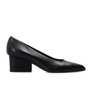 Salvatore Ferragamo 女士 Velia 55 皮革高跟鞋（黑色）
