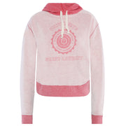 Saint Laurent Women's University Graphic Cotton Sweatshirt Pink White