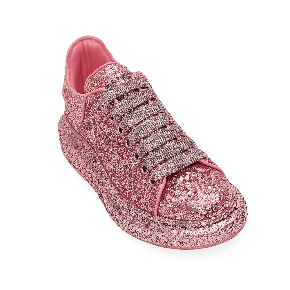 Alexander mcqueen deals pink glitter sneakers