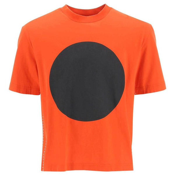 Moncler Craig Green Men's Distress Flag Print Cotton T-Shirt