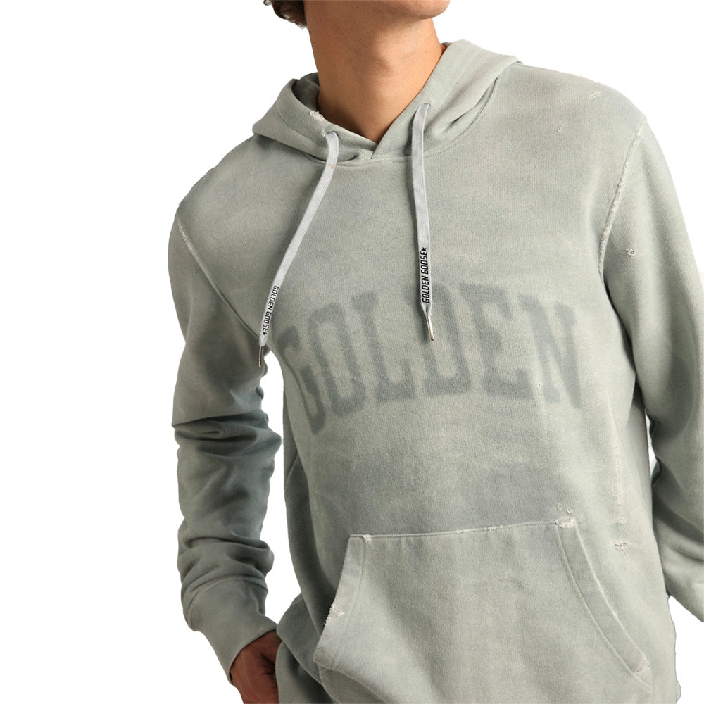 Golden Goose Men's Miami Journey Sweatshirt Regular Cool Grey Hoodie Men –  Year Zero LA