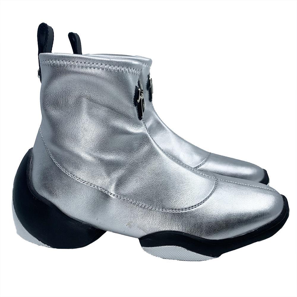 Giuseppe Zanotti Women's Light Jump High Top Sneaker Silver - Year Zero LA