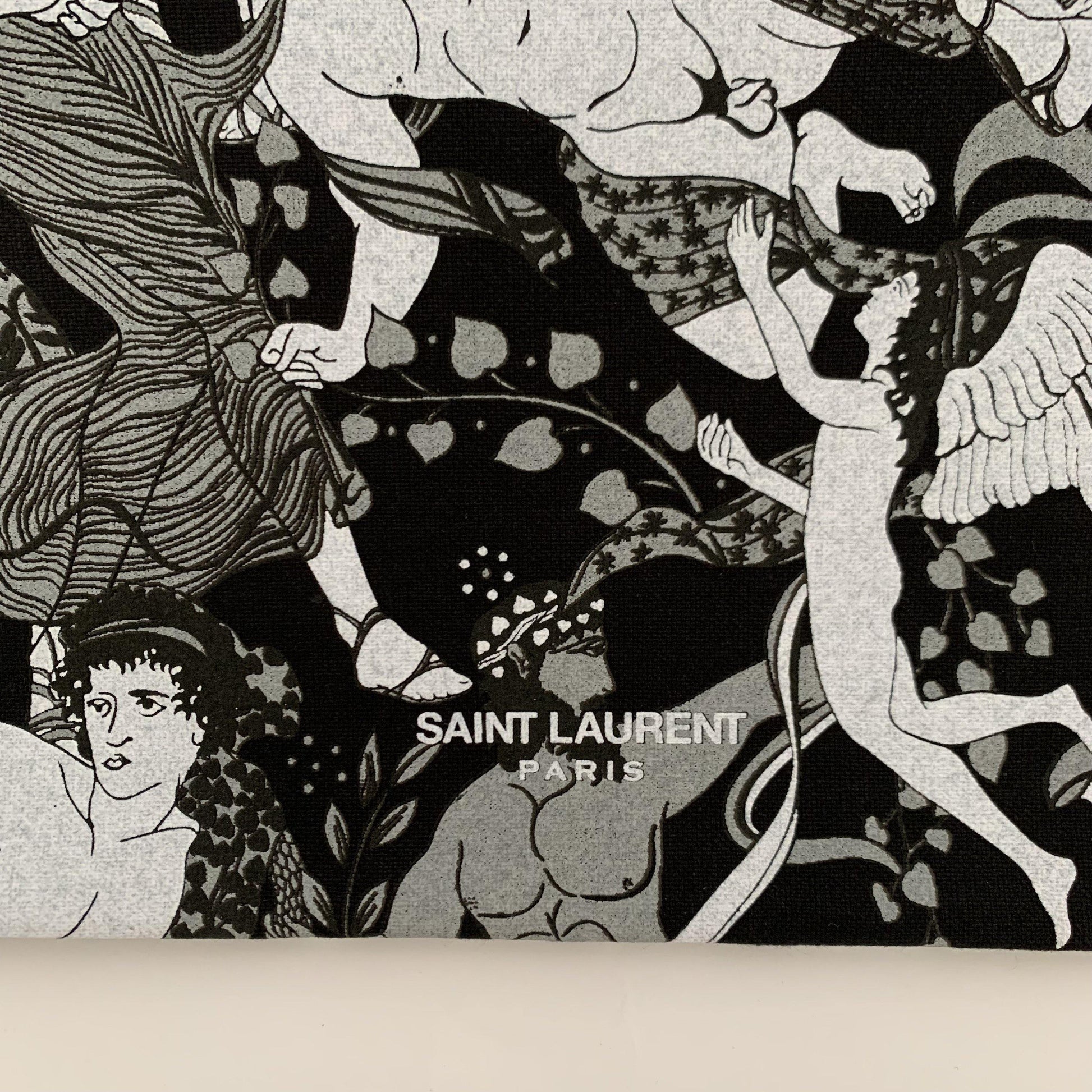 Saint Laurent Unisex Cotton Tote Bag 'Scandal' Print - Year Zero LA