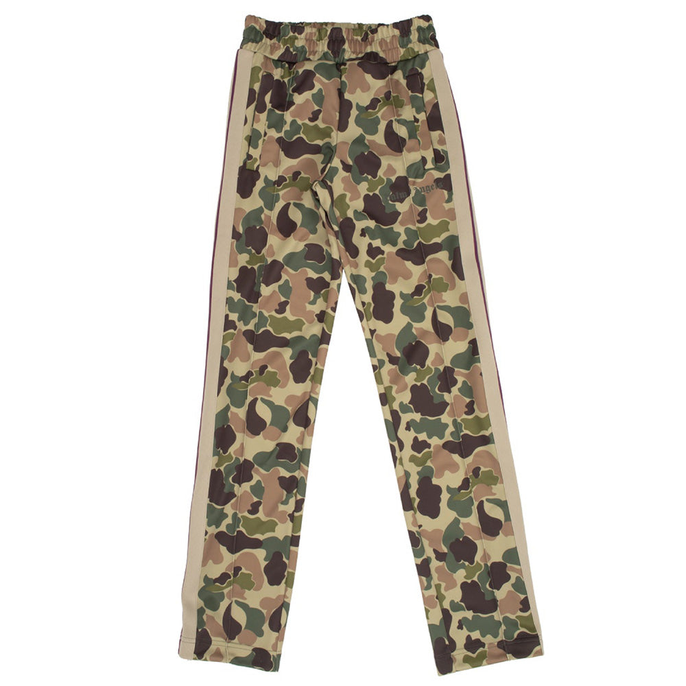 Palm Angels Pantalones deportivos de camuflaje para mujer, color verde