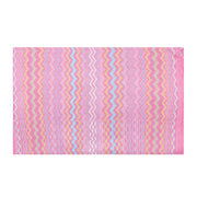 Missoni Mujer Algodón Zig-Zag Cuadros Bufanda Chal Pareo Wrap Rosa Claro Azul