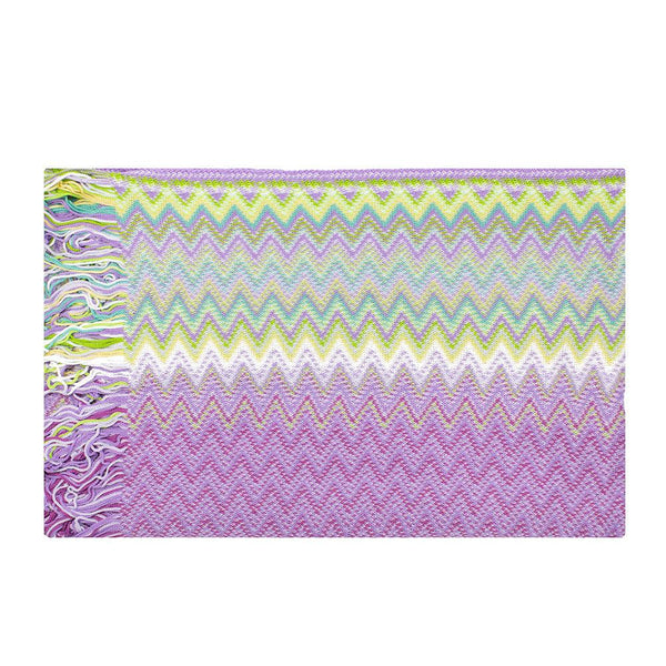 Missoni Women's Cotton Zig-Zag Scarf Shawl Sarong Wrap Pink Green Missoni Women's Cotton Zig-Zag Scarf Shawl Sarong Wrap Pink Green