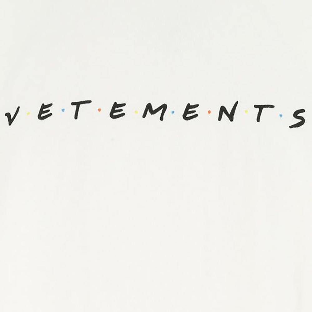 Vetements Unisex 'Friends' Cotton T-Shirt White - Year Zero LA